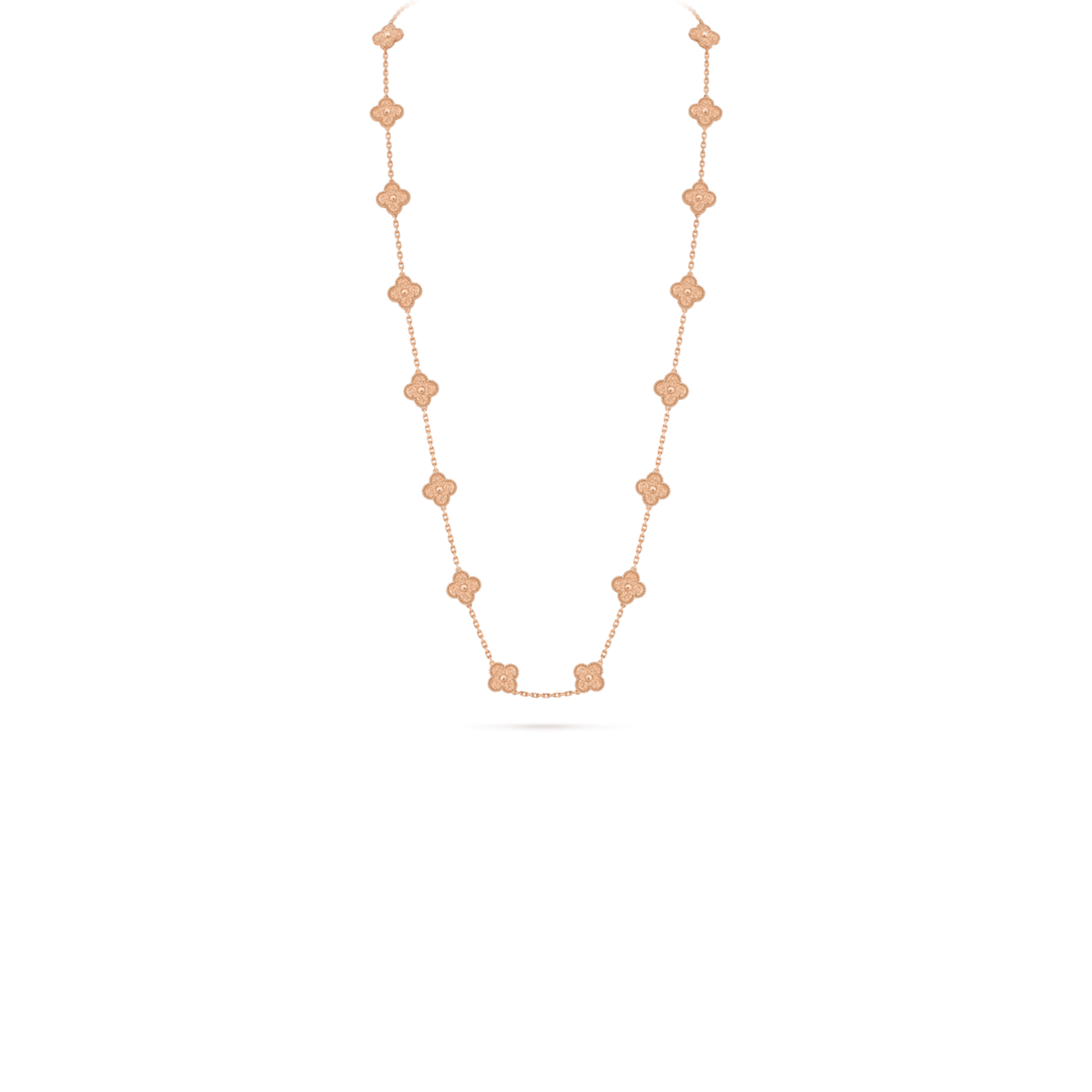 V*n Cl**f arpels vintage alhambra long necklace, 20 motifs vcarn9t000